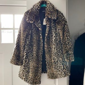 COPY - NWT cheetah faux fur jacket